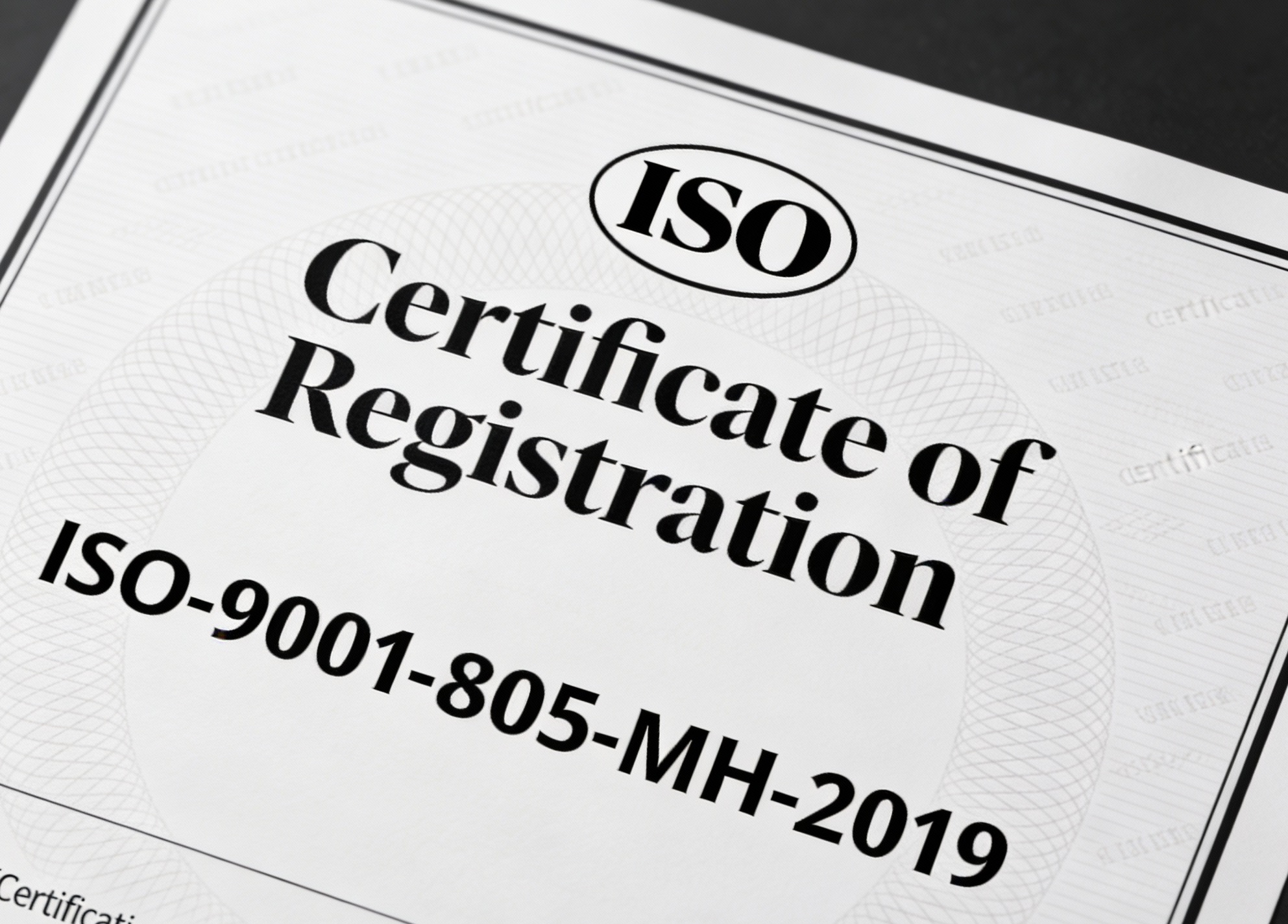 ISO Certificate